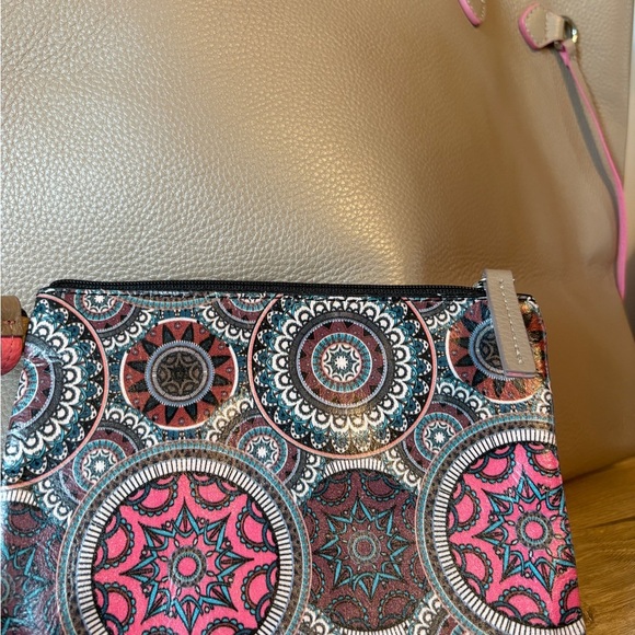 Lodis Bliss Taupe Tan Pink Beige Large Carryall Bag - Picture 4 of 8